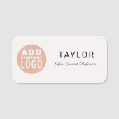 ビジネスロゴ会社の社員会議の追加 名札 (正面)