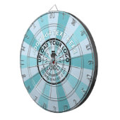 ビジネスロゴ会社の色 ダーツボード (正面右)