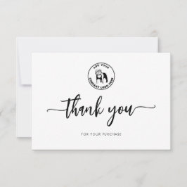 ビジネスロゴ会社の追加 サンキューカード