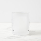 ビジネスロゴ会社の追加Webサイト従業員スワッグ フロストグラスマグカップ (中央)