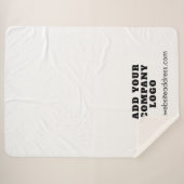 ビジネスロゴ会社イベントのプロモーションの追加 シェルパブランケット (正面(横))