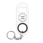 ビジネスロゴ会社キーチェーンボトルオープナー キーホルダー栓抜き (正面)