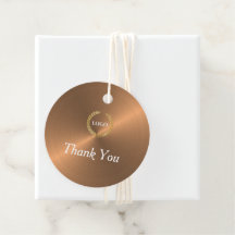 ビジネスロゴ会社サークルカッパーつるラベル