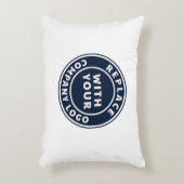 ビジネスロゴ会社ショールームの照合の追加 アクセントクッション (正面(垂直))