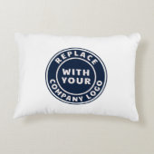 ビジネスロゴ会社ショールームの照合の追加 アクセントクッション (裏面)