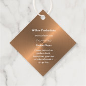 ビジネスロゴ会社ダイヤモンド銅つるラベル フェイバータグ (裏面)