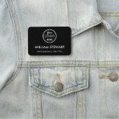 ビジネスロゴ会社ブラックスタッフ名 名札 (インサイチュ)