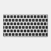 ビジネスロゴ会社ブラックミニマル主義者 デスクマット (正面)