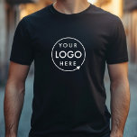 ビジネスロゴ会社ブランドスタッフ従業員 Tシャツ<br><div class="desc">会社のロシンプルゴで簡単に更新できモダンるミニマルスタイルのブラックビジネステンプレート。こもしの製品の救済パーソナライズが必要な場合は、下のメッセージボタンを使って下さい。</div>