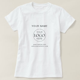 ビジネスロゴ会社ブランド従業員スタッフ Tシャツ
