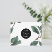 ビジネスロゴ会社プロモーションユーカリ シーズンポストカード (スタンド正面)