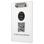 ビジネスロゴ会社プロモーションQRコード文字 クリップボード (左)