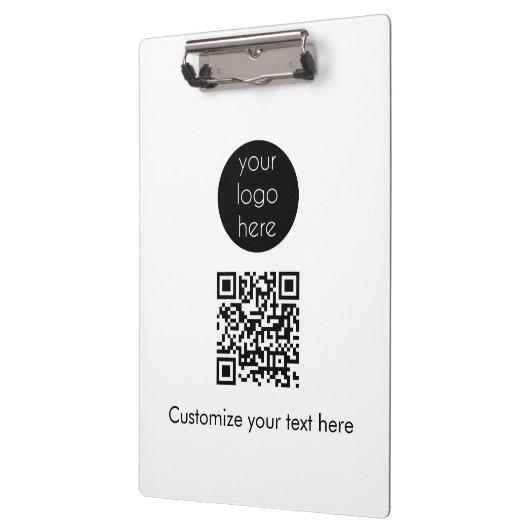 ビジネスロゴ会社プロモーションQRコード文字 クリップボード (左)