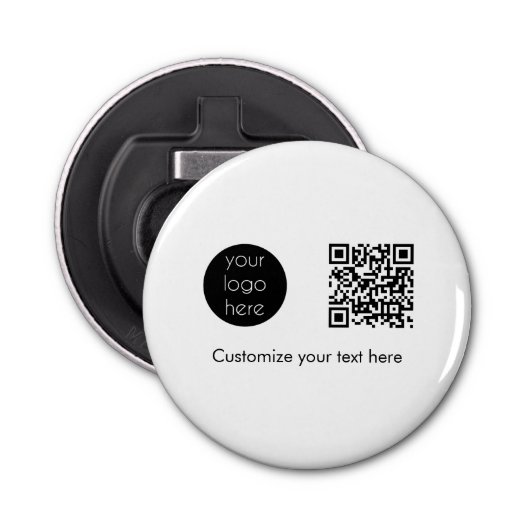 ビジネスロゴ会社プロモーションQRコード文字 栓抜き (正面)