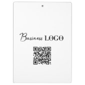 ビジネスロゴ会社プロモーションQRコード クリップボード (裏面)