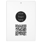 ビジネスロゴ会社プロモーションQRコード クリップボード (裏面)