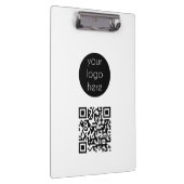 ビジネスロゴ会社プロモーションQRコード クリップボード (右)