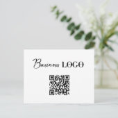 ビジネスロゴ会社プロモーションQRコード シーズンポストカード (スタンド正面)