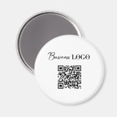 ビジネスロゴ会社プロモーションQRコード マグネット (正面/裏面)