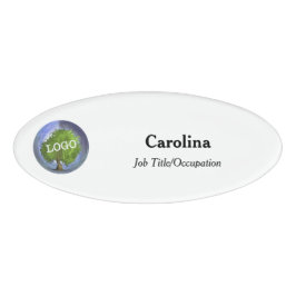 ビジネスロゴ会社マグネティックオーバル 名札