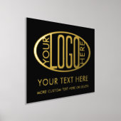 ビジネスロゴ会社モダンのプロモーション 箔ポスター (レイダウン)