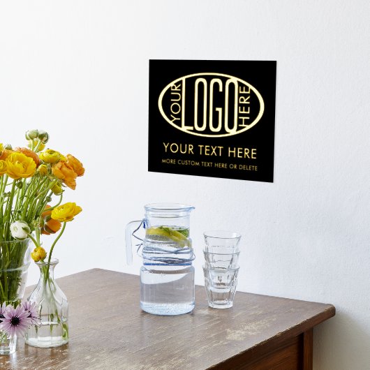 ビジネスロゴ会社モダンのプロモーション 箔ポスター (レイダウン (キッチン))