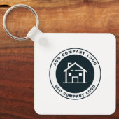 ビジネスロゴ会社モダン職員の追加 キーホルダー (正面)