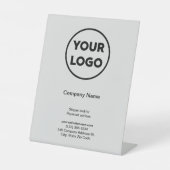 ビジネスロゴ会社名グレープロモーションストア 台座サイン (正面)