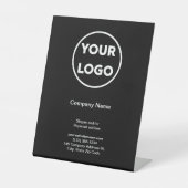 ビジネスロゴ会社名ブラックプロモーションストア 台座サイン (正面)