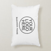 ビジネスロゴ会社名ブランドのカスタム アクセントクッション (正面(垂直))