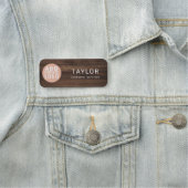 ビジネスロゴ会社従業員の素朴追加 名札 (インサイチュ)