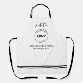 ビジネスロゴ会社従業員の追加 エプロン (正面)