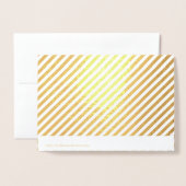 ビジネスロゴ会社折返しギフト券金ゴールド 箔カード (裏面封筒付き)