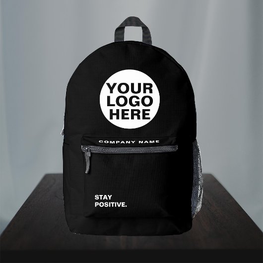 ビジネスロゴ会社社員会議の追加 プリントバックパック