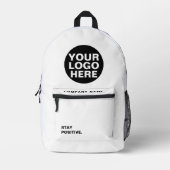 ビジネスロゴ会社社員会議の追加 プリントバックパック (正面)