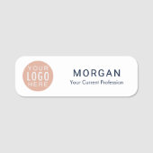 ビジネスロゴ会社社員会議 名札 (正面)