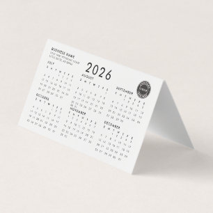 ビジネスロゴ会社社員2026カレンダー