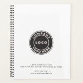 ビジネスロゴ会社詳細の追加 プランナー手帳 (正面)