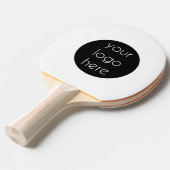 ビジネスロゴ会社QRコードテーブルテニス 卓球ラケット (正面アングル)