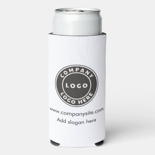 ビジネスロゴ会社Webサイトカスタムイベントスワッグ スリム缶クーラー (Seltzer裏面)
