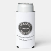 ビジネスロゴ会社Webサイトカスタムイベントスワッグ スリム缶クーラー (Seltzer正面)