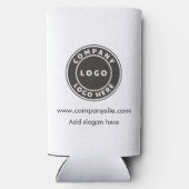 ビジネスロゴ会社Webサイトカスタムイベントスワッグ スリム缶クーラー (裏面)