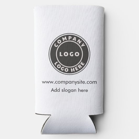 ビジネスロゴ会社Webサイトカスタムイベントスワッグ スリム缶クーラー (裏面)