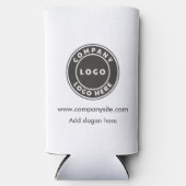 ビジネスロゴ会社Webサイトカスタムイベントスワッグ スリム缶クーラー (正面)