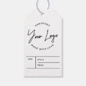 ビジネスロゴ価格つるラベル ギフトタグ (正面)