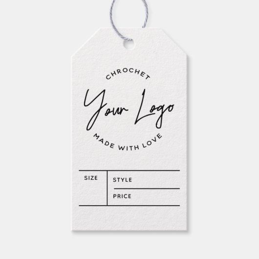 ビジネスロゴ価格つるラベル ギフトタグ (正面)