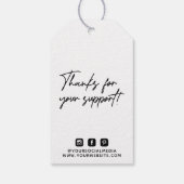 ビジネスロゴ価格つるラベル ギフトタグ (裏面)