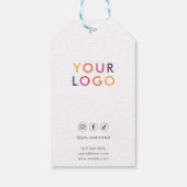 ビジネスロゴ価格ギフトラベル ギフトタグ (裏面)