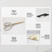 ビジネスロゴ全出血カバー折り畳みパンフレット (裏面)