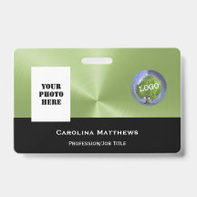 ビジネスロゴ写真緑黒